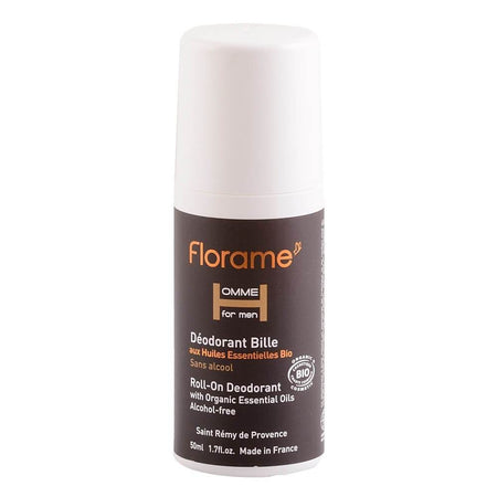 Deodorant roll-on Florame pentru barbati, bio, 50 ml
