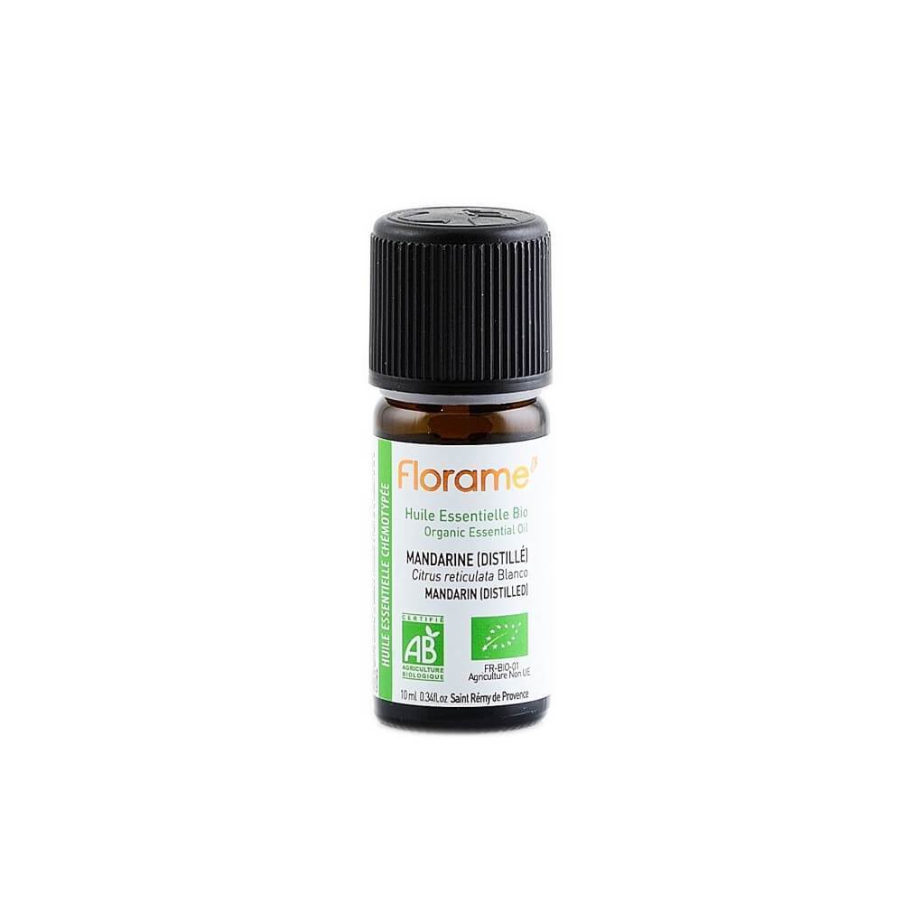 Ulei esential de mandarina distilata Florame, complement alimentar, bio, 10 ml