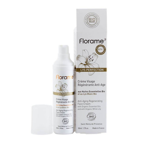 Crema Florame Lys regeneratoare pentru fata, anti-imbatranire, bio, 50 ml - Republica BIO