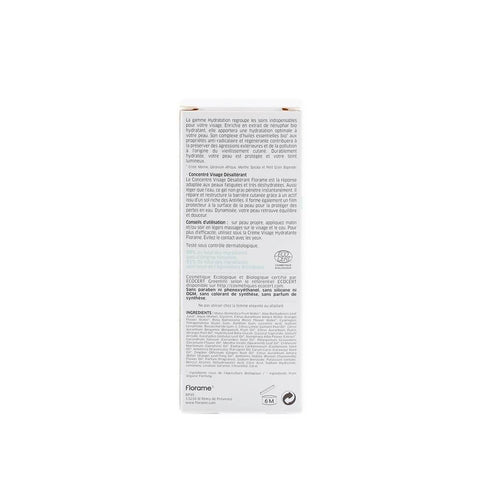 Concentrat hidratant Florame pentru ten, bio, 30 ml