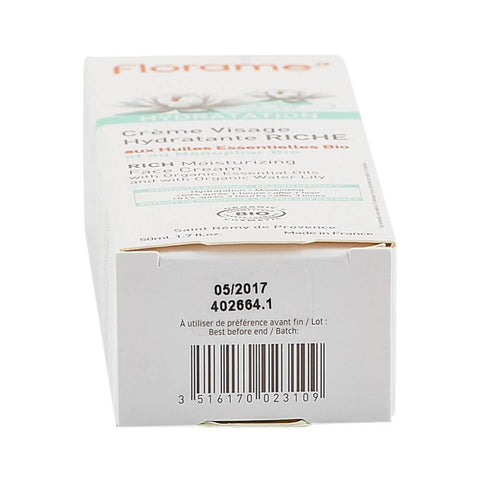 Crema de fata ultra-hidratanta Florame, bio, 50 ml - Republica BIO