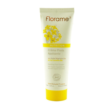 Crema de picioare Florame, calmanta, cu camelina, bio, 75 ml - Republica BIO
