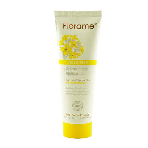 Crema de picioare Florame, calmanta, cu camelina, bio, 75 ml - Republica BIO