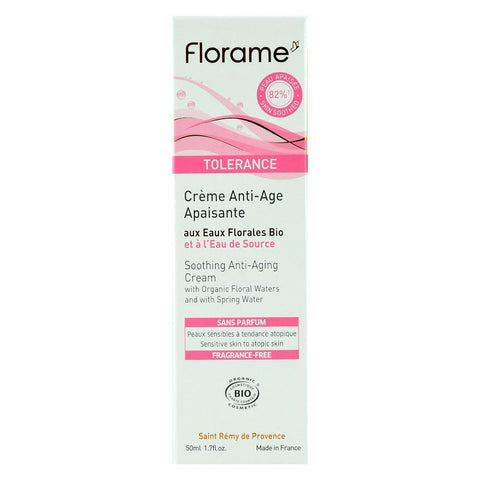 Crema calmanta antiage Florame pentru piele atopica, sensibila, bio, 50 ml