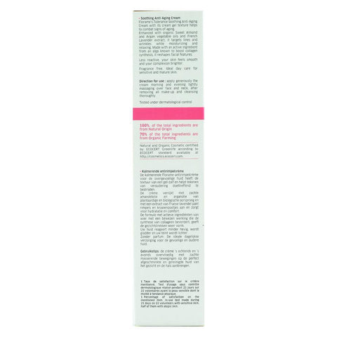 Crema calmanta antiage Florame pentru piele atopica, sensibila, bio, 50 ml
