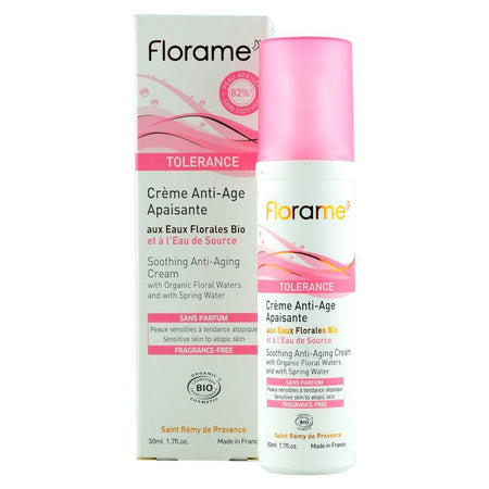 Crema calmanta antiage Florame pentru piele atopica, sensibila, bio, 50 ml