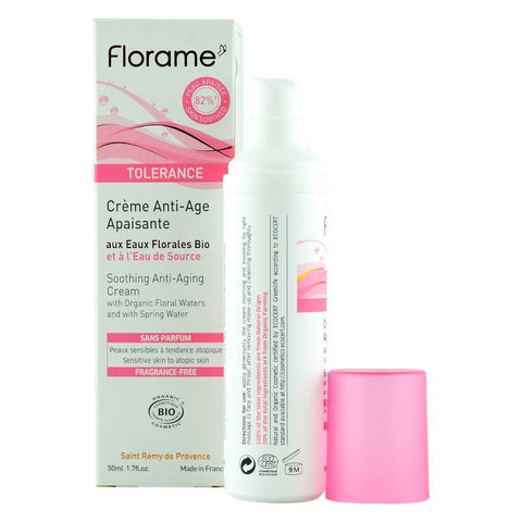 Crema calmanta antiage Florame pentru piele atopica, sensibila, bio, 50 ml