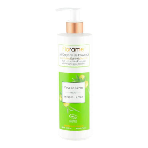 Lapte de corp cu uleiuri esentiale de verbina si lamaie Florame, bio, 400 ml