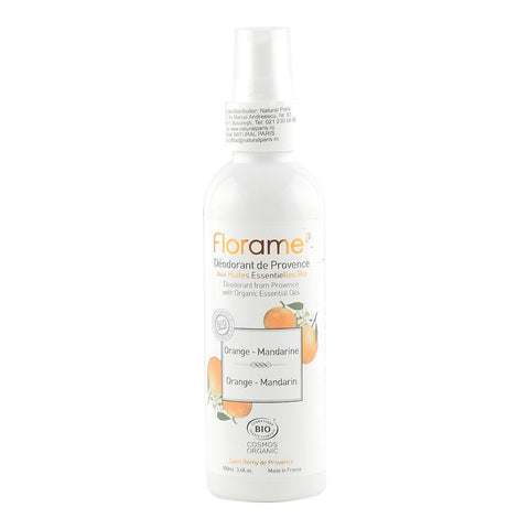 Deodorant spray Portocala si Mandarina fara aluminiu Florame, bio, 100 ml