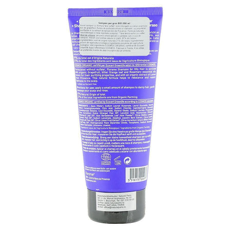 Sampon pentru Par Gras fara sulfati Florame, bio, 200 ml