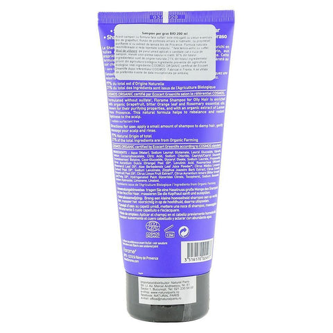 Sampon pentru Par Gras fara sulfati Florame, bio, 200 ml