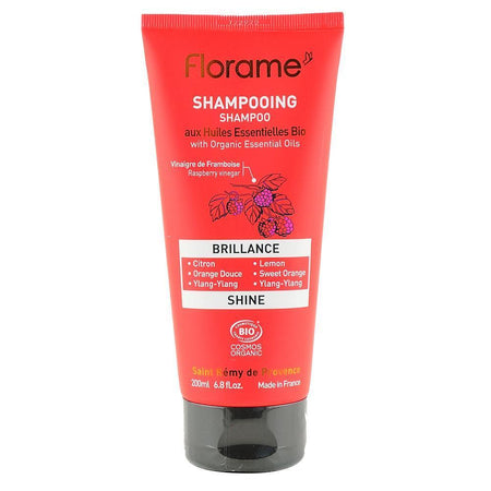 Sampon pentru Stralucire fara sulfati Florame, bio, 200 ml