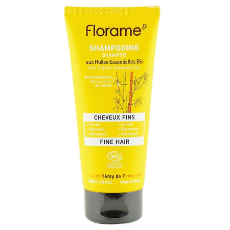 Sampon pentru Par Fin fara sulfati Florame, bio, 200 ml