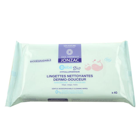 Lavete delicate Jonzac pentru belelusi, bio, 40 buc