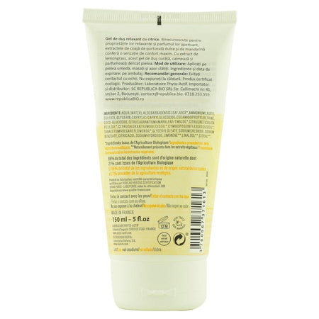 Gel de dus relaxant cu citrice, Bioregena, bio, 150 ml
