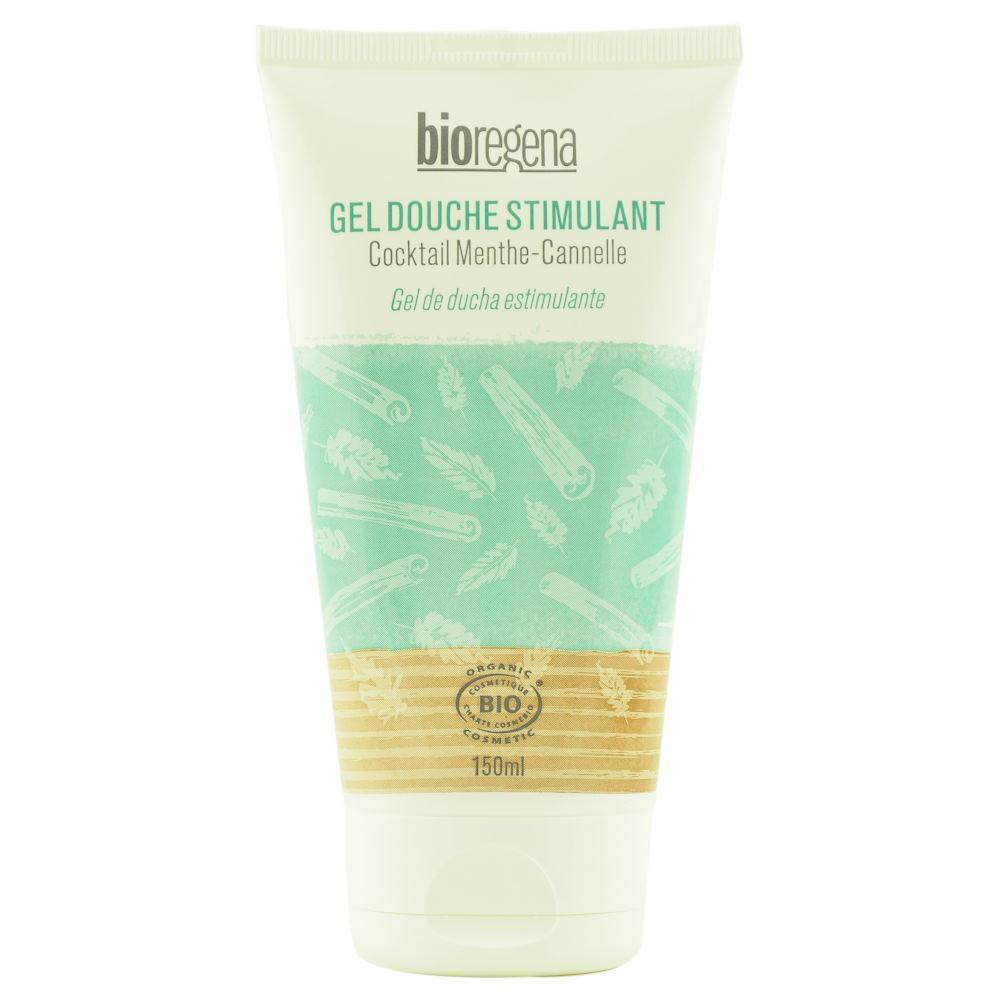 Gel de dus stimulant cu menta si scortisoara, Bioregena, bio, 150 ml