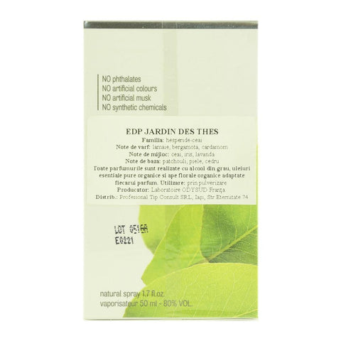 Apa de parfum Jardin des Thes, bio, 50ml - Republica BIO