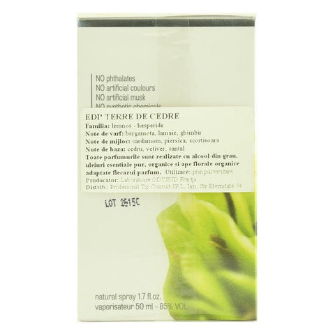 Apa de parfum Terre de Cedre, bio, 50ml - Republica BIO