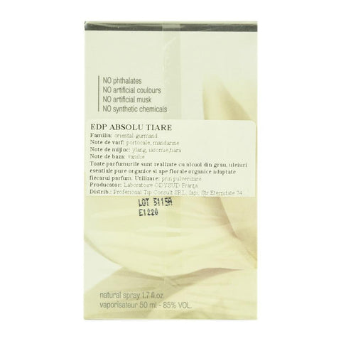 Apa de parfum Absolu Tiare, bio, 50ml - Republica BIO