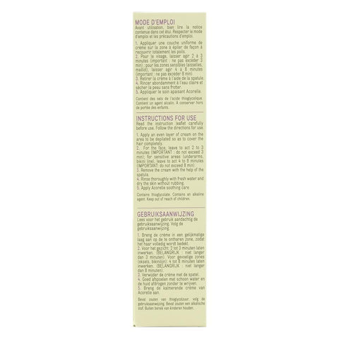 Crema depilatoare naturala pentru fata si zone sensibile Acorelle, 75 ml, bio - Republica BIO