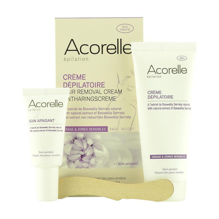 Crema depilatoare naturala pentru fata si zone sensibile Acorelle, 75 ml, bio - Republica BIO