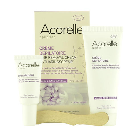 Crema depilatoare naturala pentru fata si zone sensibile Acorelle, 75 ml, bio - Republica BIO