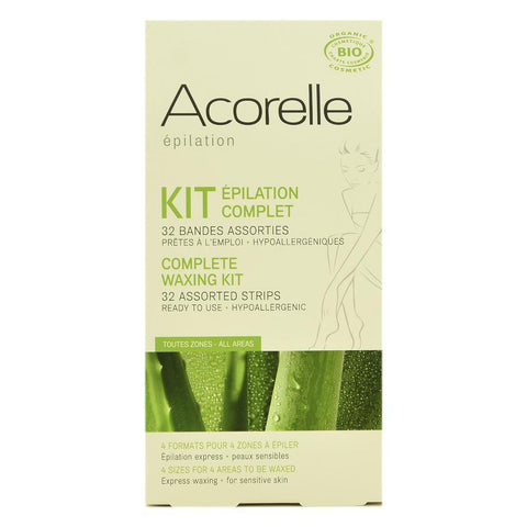 Kit complet pentru epilare - benzi cu ceara 16x2 buc, bio