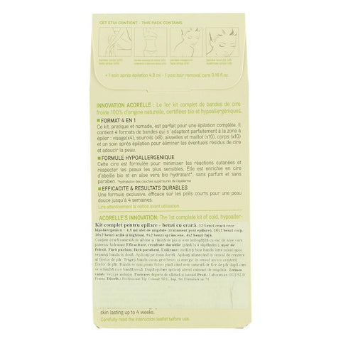 Kit complet pentru epilare - benzi cu ceara 16x2 buc, bio