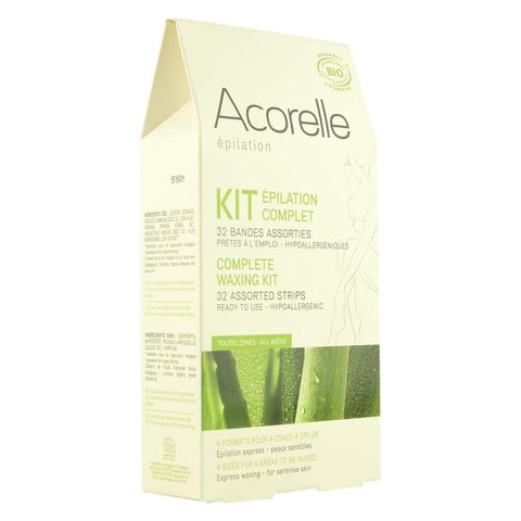 Kit complet pentru epilare - benzi cu ceara 16x2 buc, bio