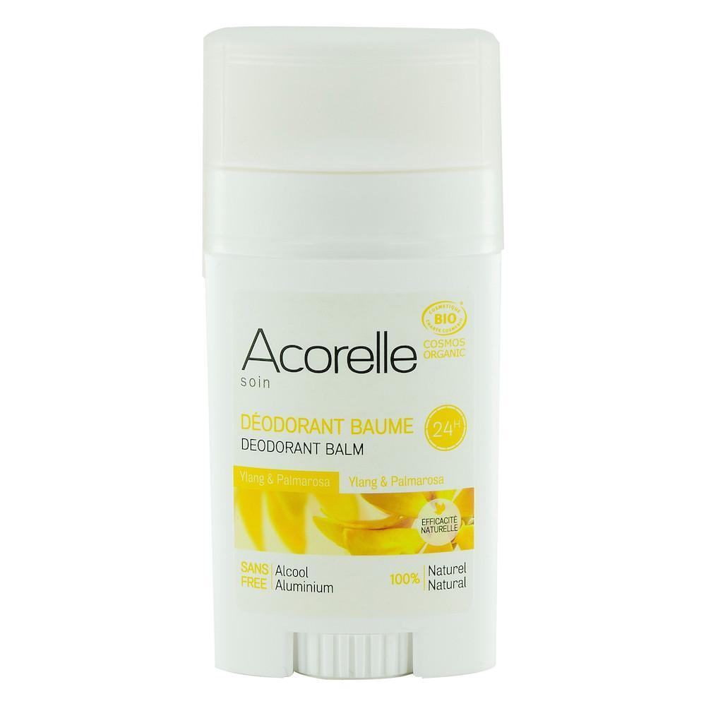 Deodorant cu ylang ylang si palmarosa Acorelle, fara alcool, bio, 40 g