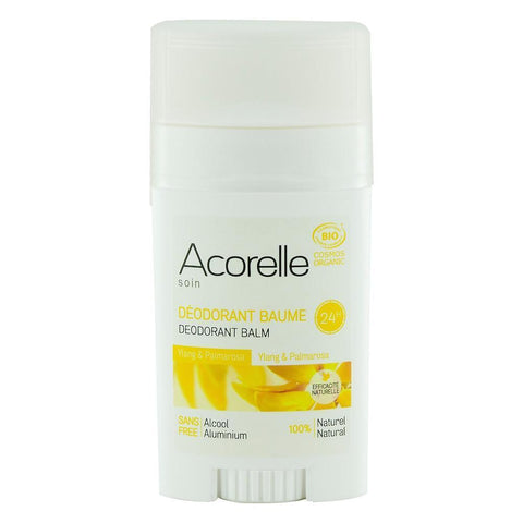 Deodorant cu ylang ylang si palmarosa Acorelle, fara alcool, bio, 40 g