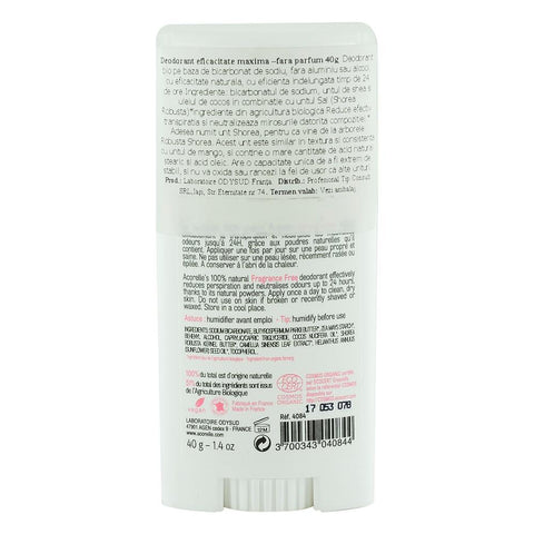 Deodorant fara parfum Acorelle, fara alcool, bio, 40 g