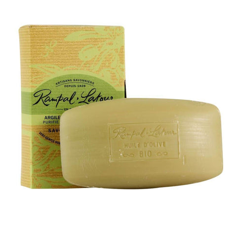 Sapun solid cu argila si verbina Rampal Latour, in cutie, bio, 150 g