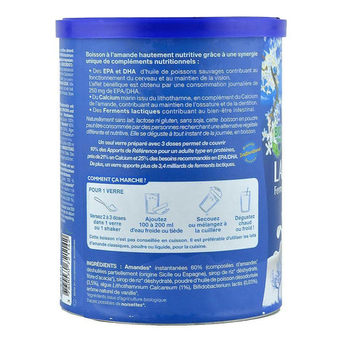 Lapte praf de Migdale cu Omega 3, La Mandorle, fara lactoza, fara gluten, bio, 400 g