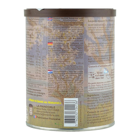 Mic dejun instant cu Castane, La Mandorle, fara lactoza, fara gluten, bio, 400 g
