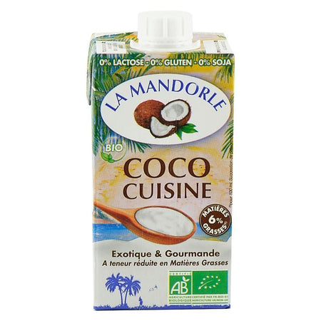 Smantana de Cocos pentru gatit La Mandorle, bio, 250 ml