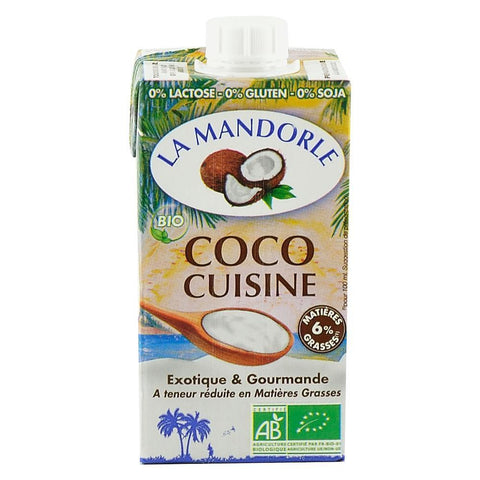 Smantana de Cocos pentru gatit La Mandorle, bio, 250 ml