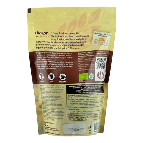 Boabe de Cacao Intregi Criollo Bio 200g