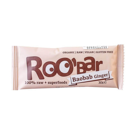 Baton Raw Bio cu Baobab si ghimbir 30g - Republica BIO