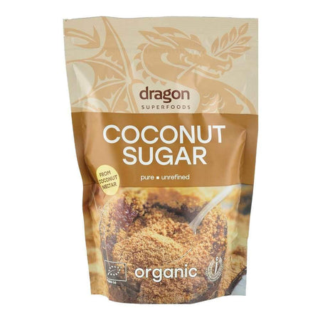 Zahar din nectar de cocos, nerafinat, Dragon Superfoods, bio, 250g