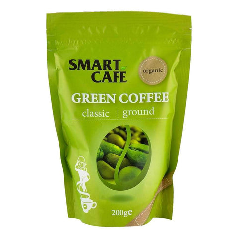 Cafea verde macinata, fara cofeina, raw, 100% Arabica, Dragon Superfoods, bio, 200g