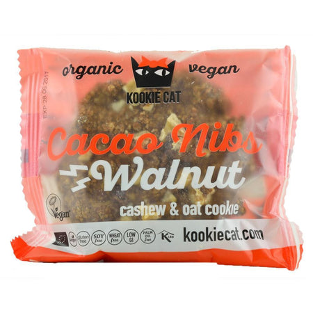 Cookie cu nuci si cacao, fara gluten, Kookie Cat, bio, 50 g
