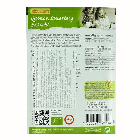 Maia din extract de quinoa FARA GLUTEN, bio, 20g