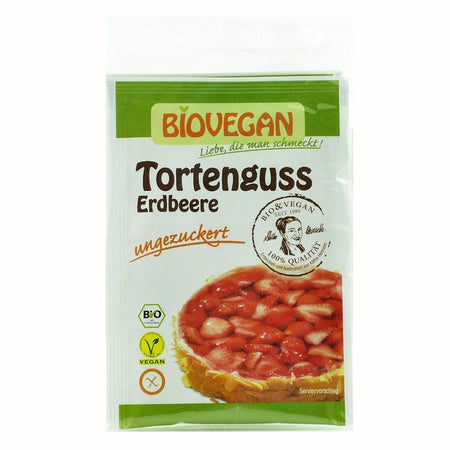 Gelatina vegana cu gust de capsuni FARA GLUTEN, bio, 2x8g