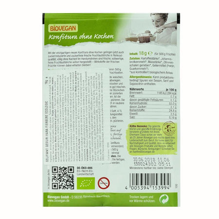 Gelifiant gemuri fara fierbere, bio, 18g