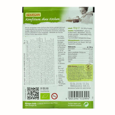 Gelifiant gemuri fara fierbere, bio, 18g