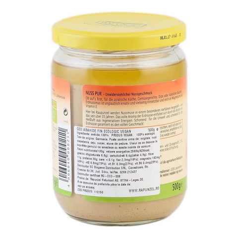 Gem de arahide fin, vegan, bio, 500g