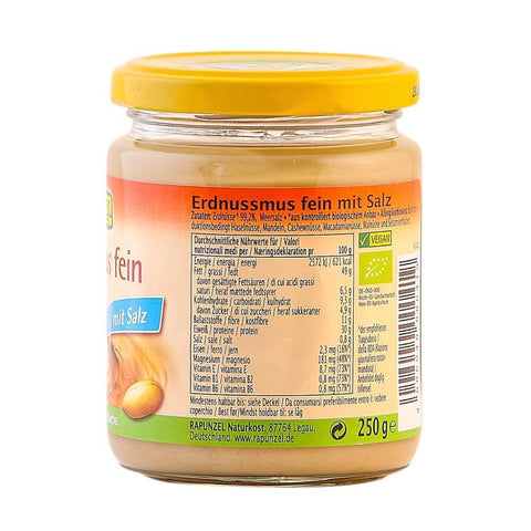 Gem de arahide fin cu sare, vegan, bio, 250g