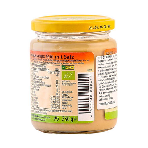 Gem de arahide fin cu sare, vegan, bio, 250g