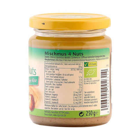 Gem amestec 4 feluri de nuca, vegan, bio, 250g